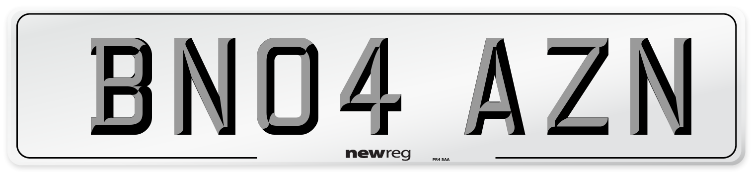 BN04 AZN Number Plate from New Reg